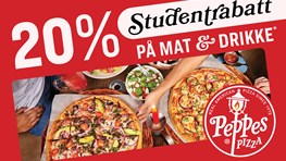 Studentrabatt på Peppes Pizza med ISIC